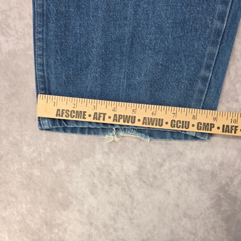 Wrangler 31MWZPW Relaxed Fit Jeans Mens 44x30 Blue Denim Workwear 100% Cotton - Picture 11 of 12